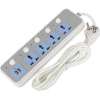 Multi - Function Mountable Power Strip Independent Switch Plug - In Smart USB Plug - In Tow Board